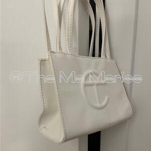 Small White Telfar Shopper Bag Gently Worn